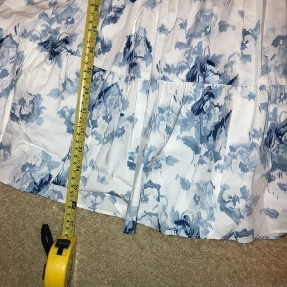 Rachel parcel blue Ashley blue floral dress nwt